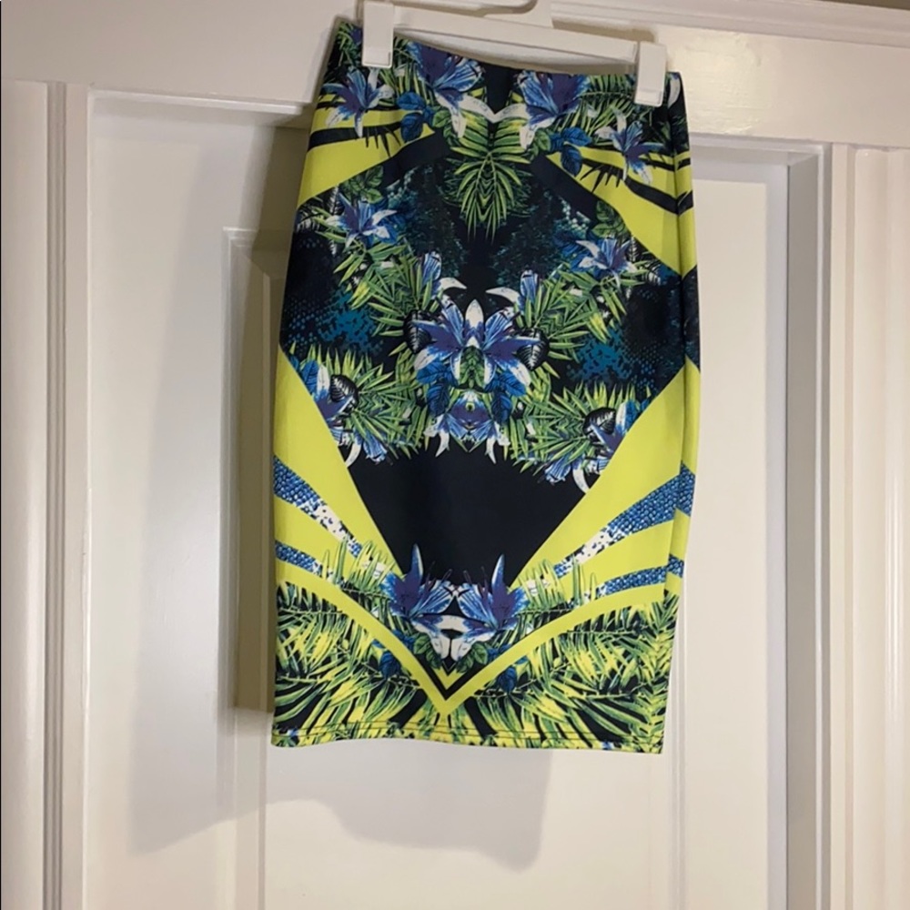 Jungle Print Pencil Skirt
